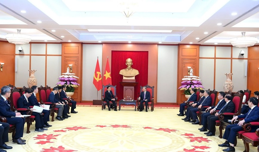 Tổng Bí thư Tô Lâm tiếp Thống đốc tỉnh Kanagawa, Nhật Bản